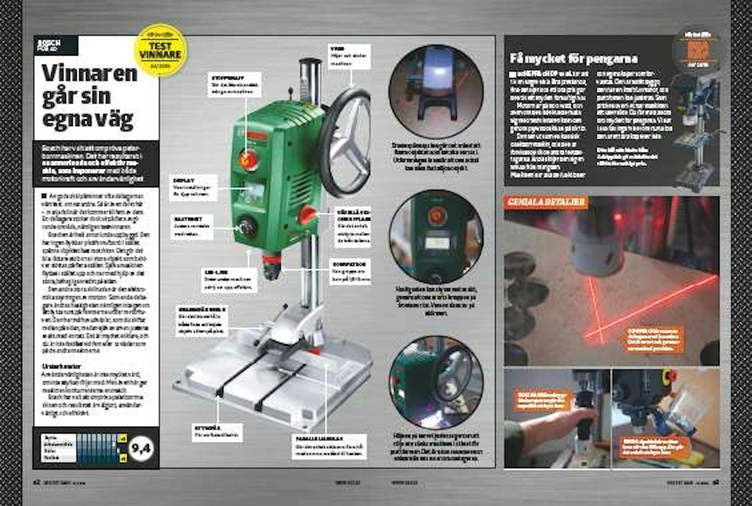 Pelarborrmaskin bänkmodell Pelarborrmaskin bänkmodell